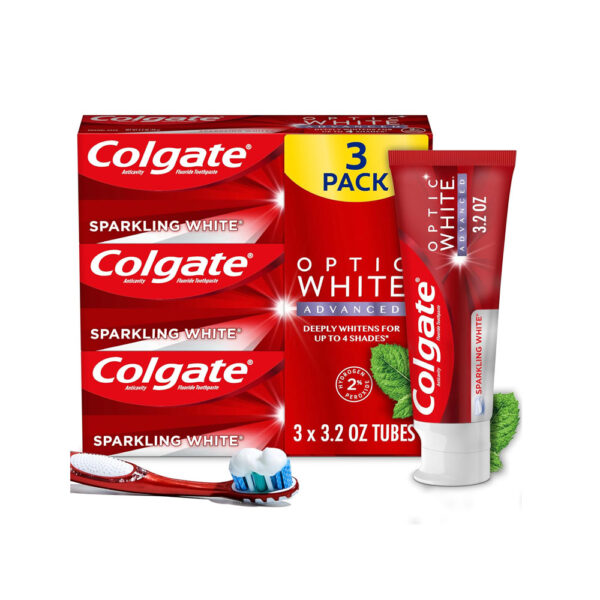 Colgate Optic White Advanced Teeth Whitening Toothpaste